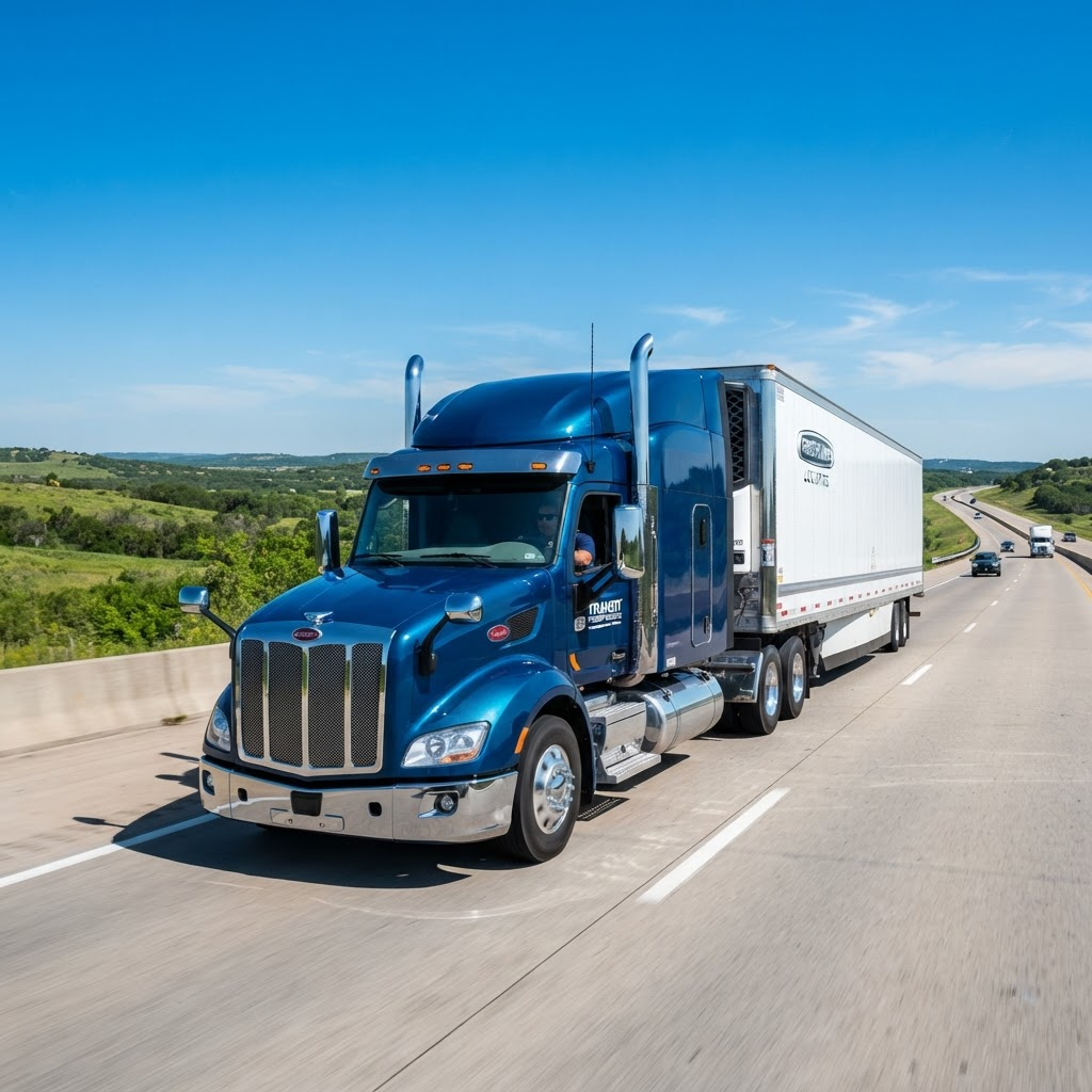 Pro Rig Flow Dispatch - Semi Truck on the Road
